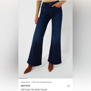 NWT Mother roller sneak jeans size 28!